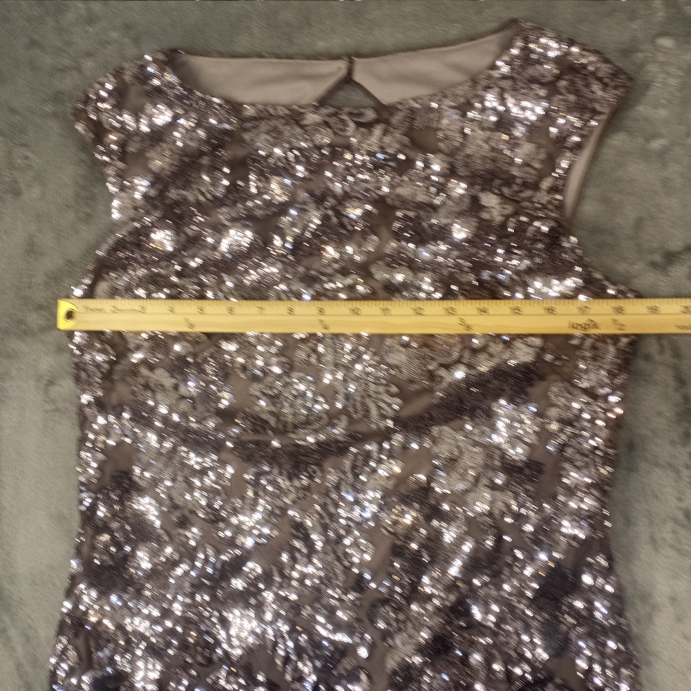 Ralph Lauren Special occasion Sequin Short  Cocktail Sheath Dress NWT Sz 14 - Picture 9 of 16
